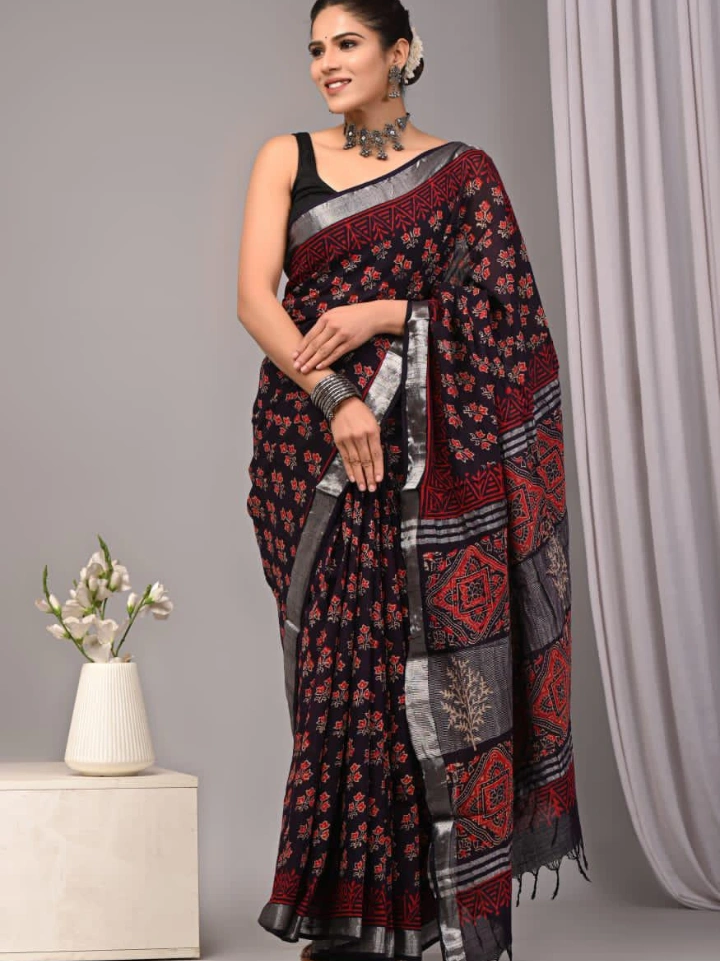 Linen Saree for Women