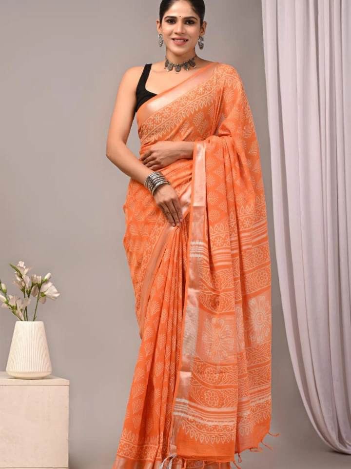 Linen Saree for Women