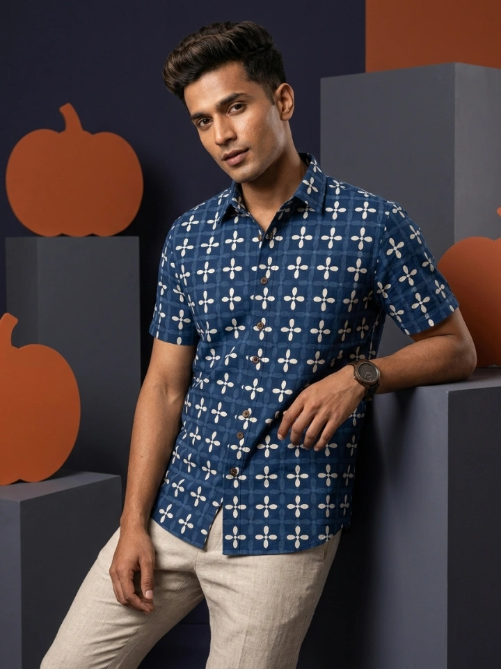 Half Sleeves Cotton Shirts for Men