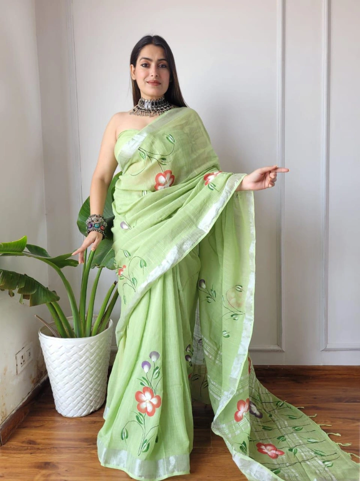 Linen Saree for Women