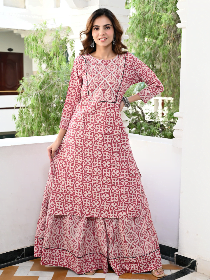 Designer Long Kurta & Skirt without Dupatta