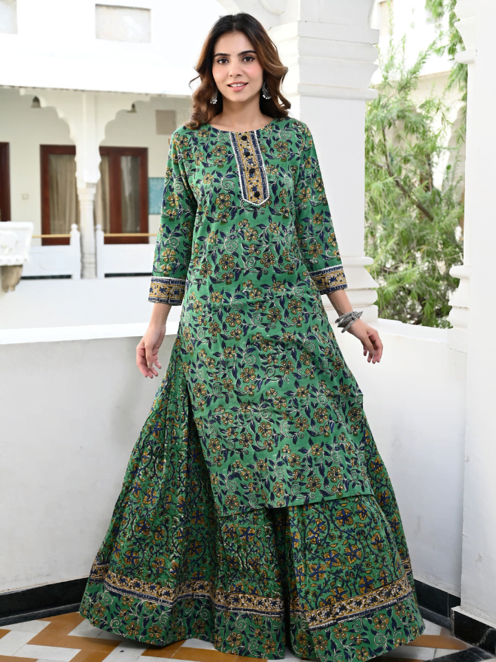 Long kurta skirt dress best sale