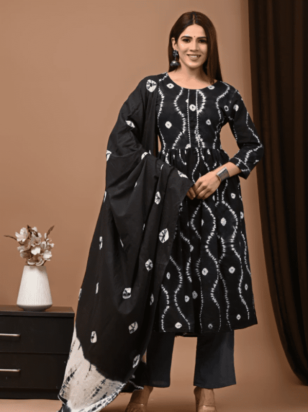 Nyra Cut Cotton Suit with Mulmul Dupatta