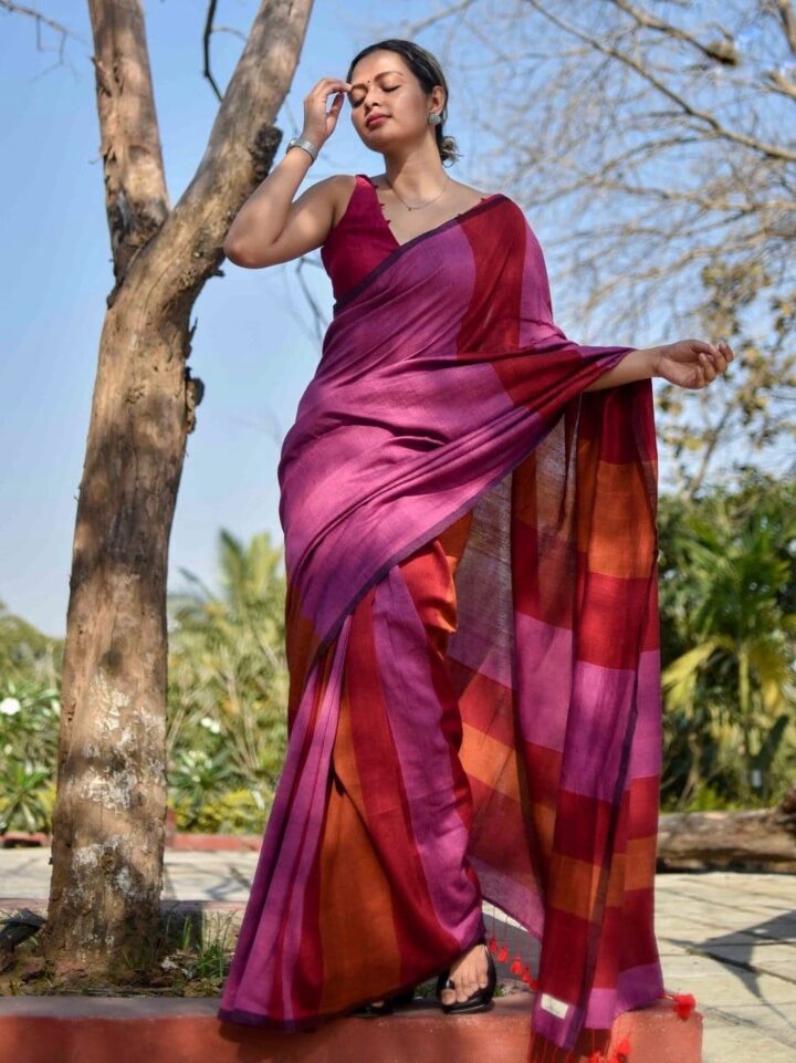 Khadi Cotton Saree For Women