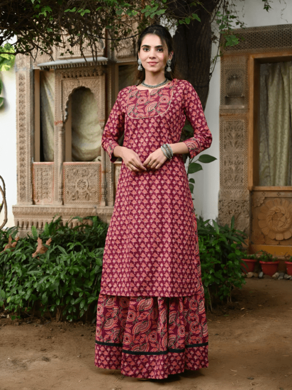 Designer Long Kurta & Skirt without Dupatta