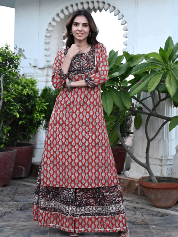 Designer Long Kurta & Skirt without Dupatta