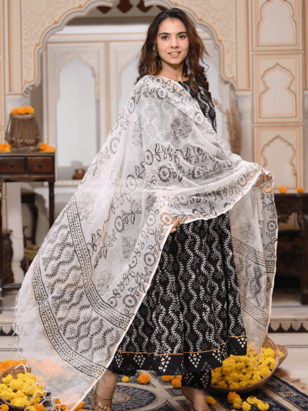 Anarkali Suits With Kota Doria Dupatta