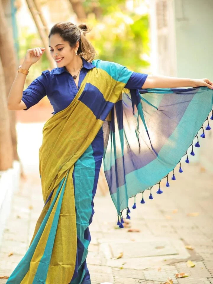 Khadi Cotton Saree For Women