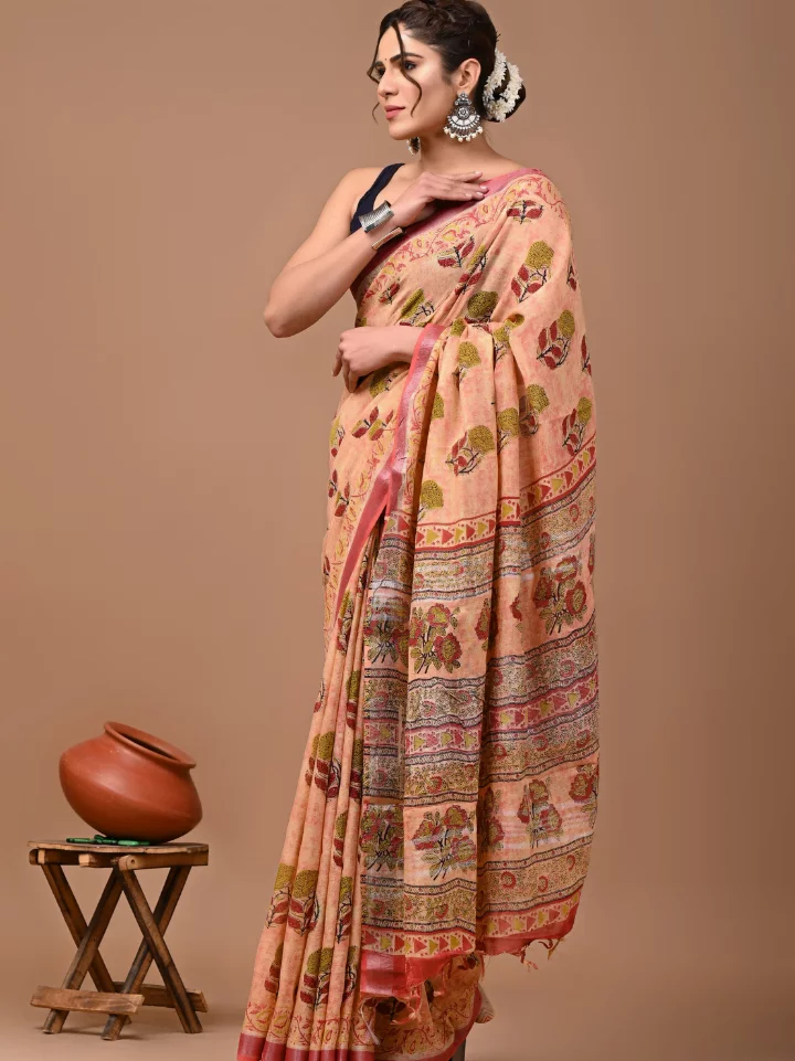 Linen Saree for Women