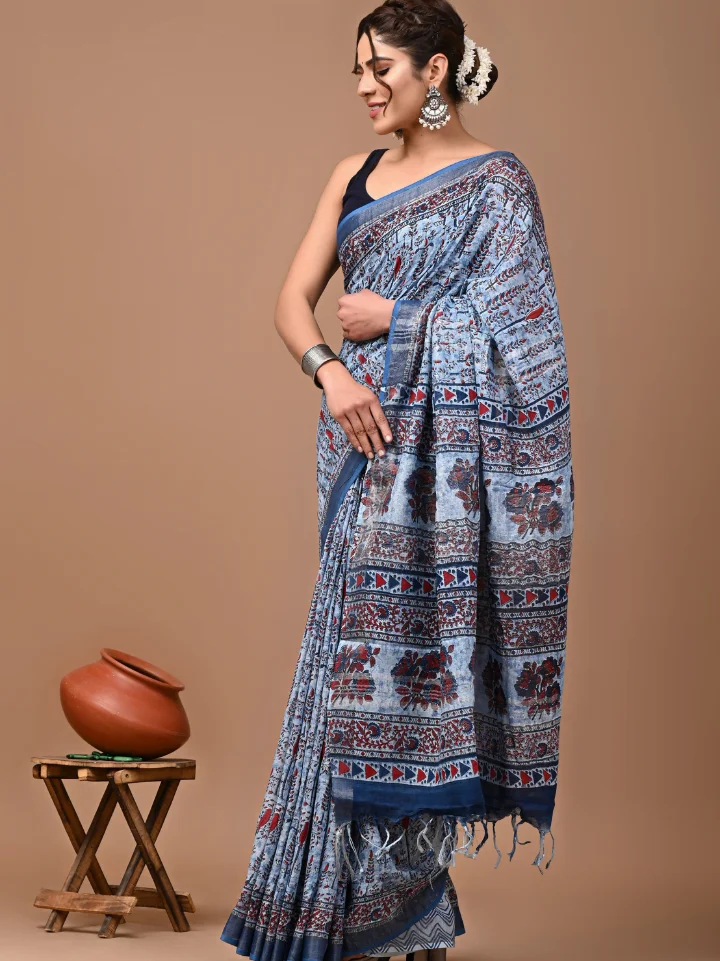 Linen Saree for Women