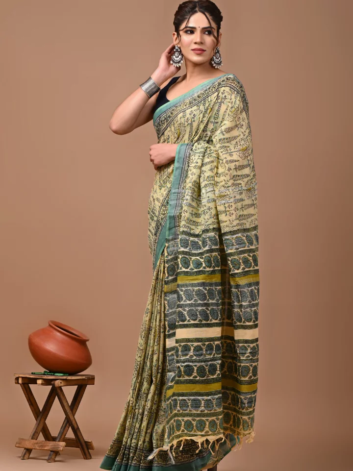 Linen Saree for Women