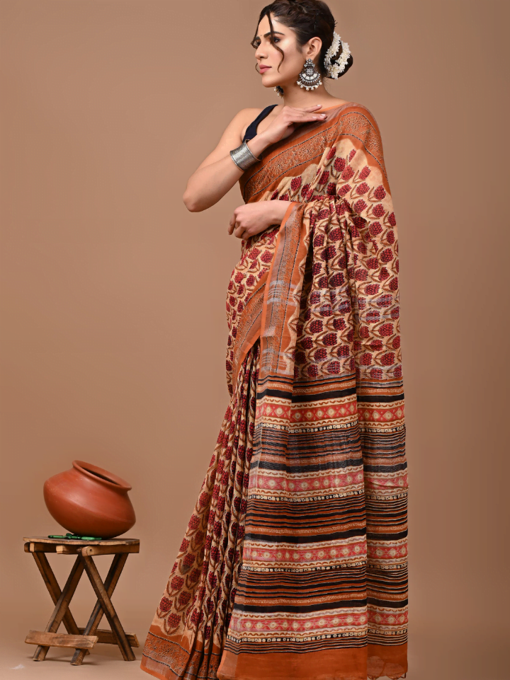 Linen Saree for Women