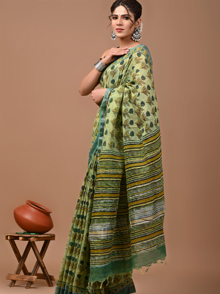 Linen Saree for Women