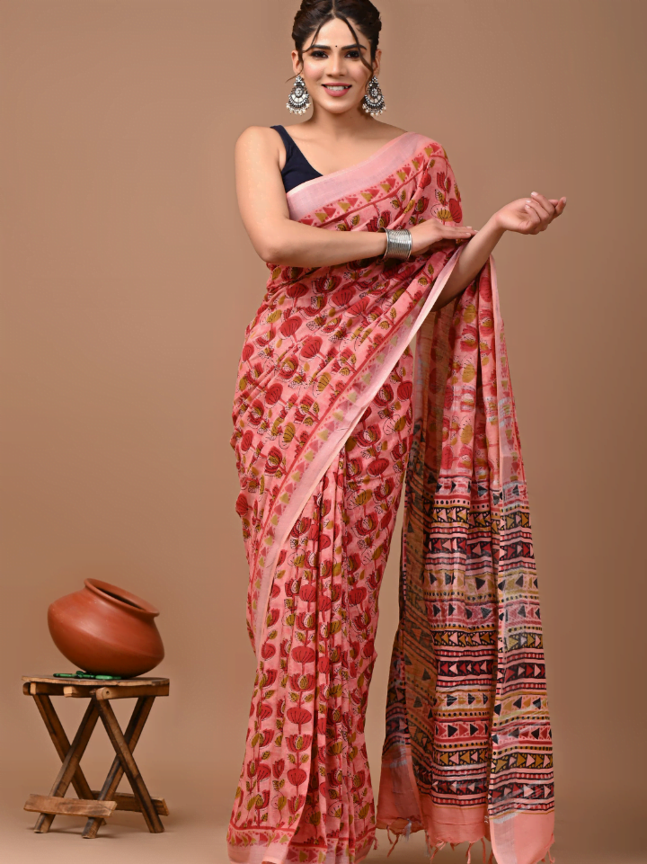 Linen Saree for Women