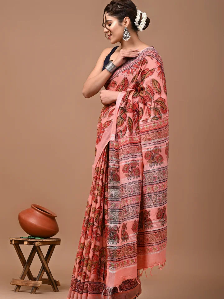 Linen Saree for Women