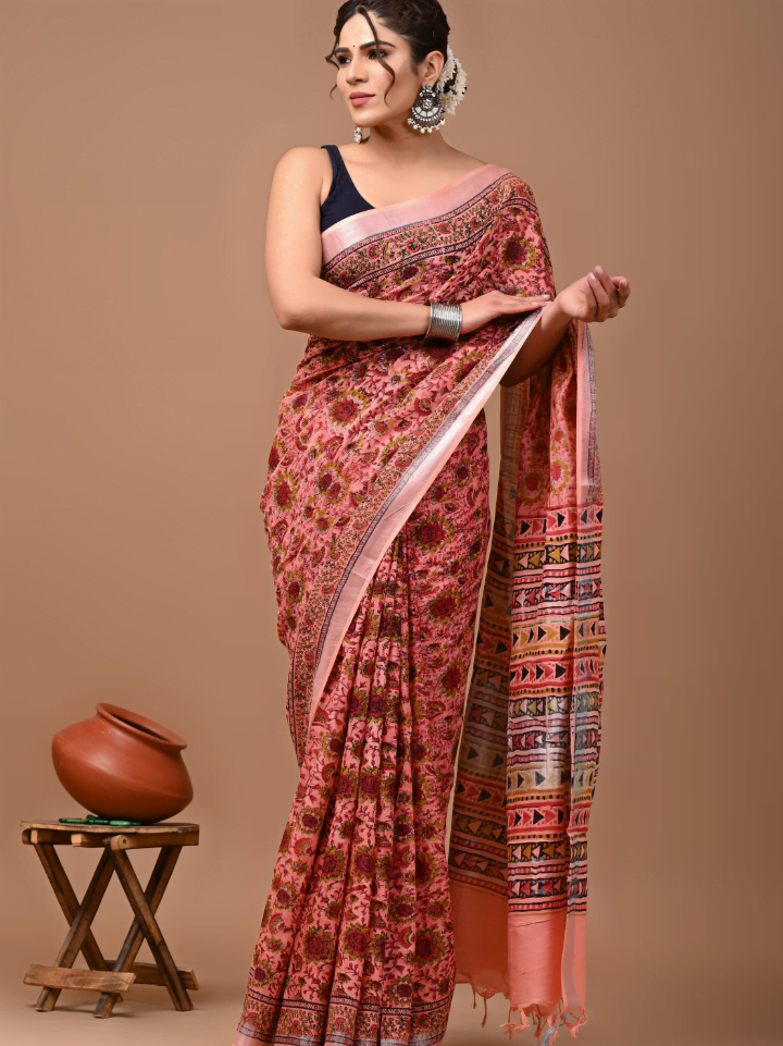 Linen Saree for Women