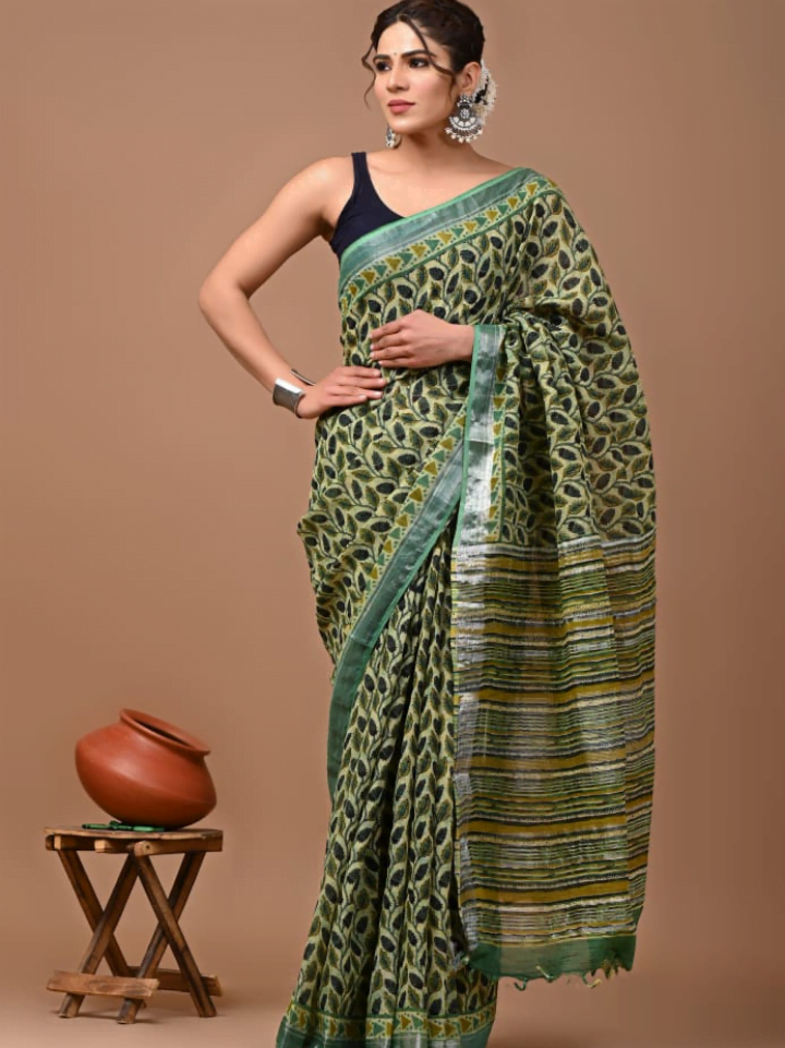 Linen Saree for Women