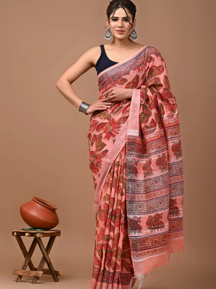 Linen Saree for Women