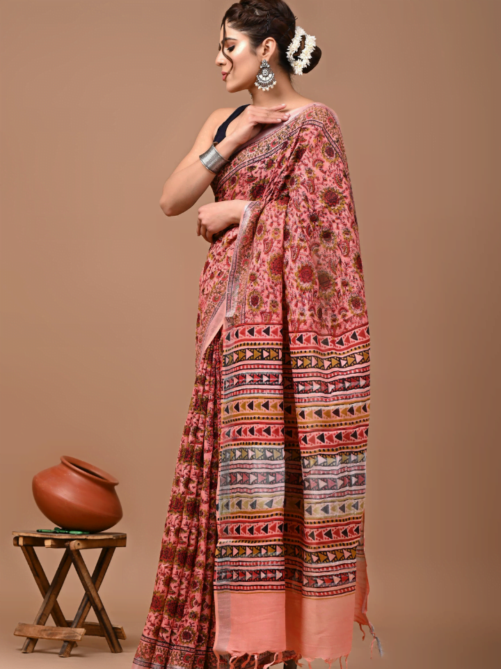 Linen Saree for Women