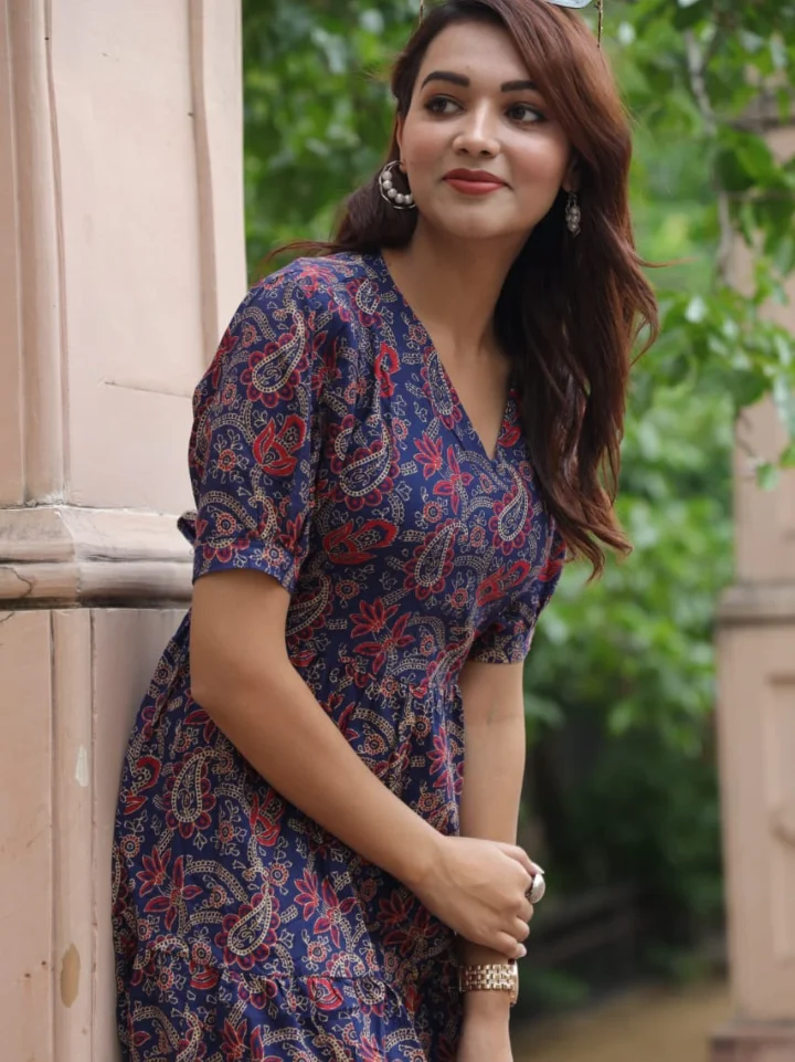 ワンピース JILTU petit frill dress pattern JILTU petit frill dress pattern jiltu petit frill dress ブルー S