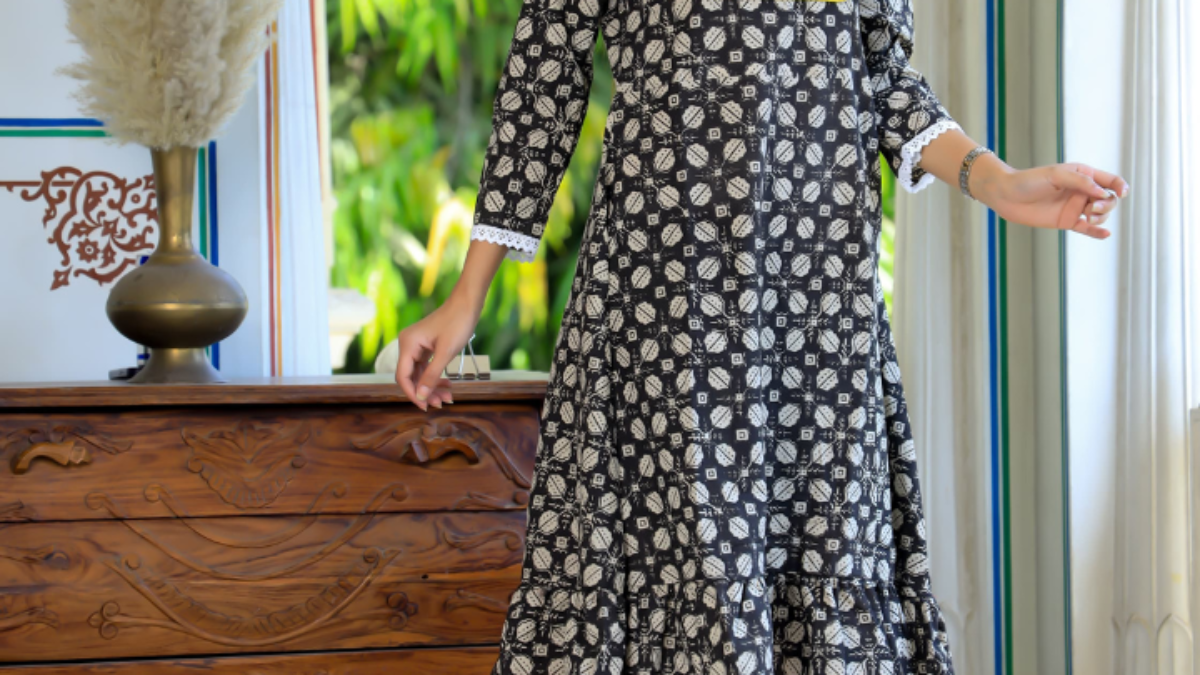 Designer Cotton Tunic One Piece Dress | Cotton Comfort- SA Fab