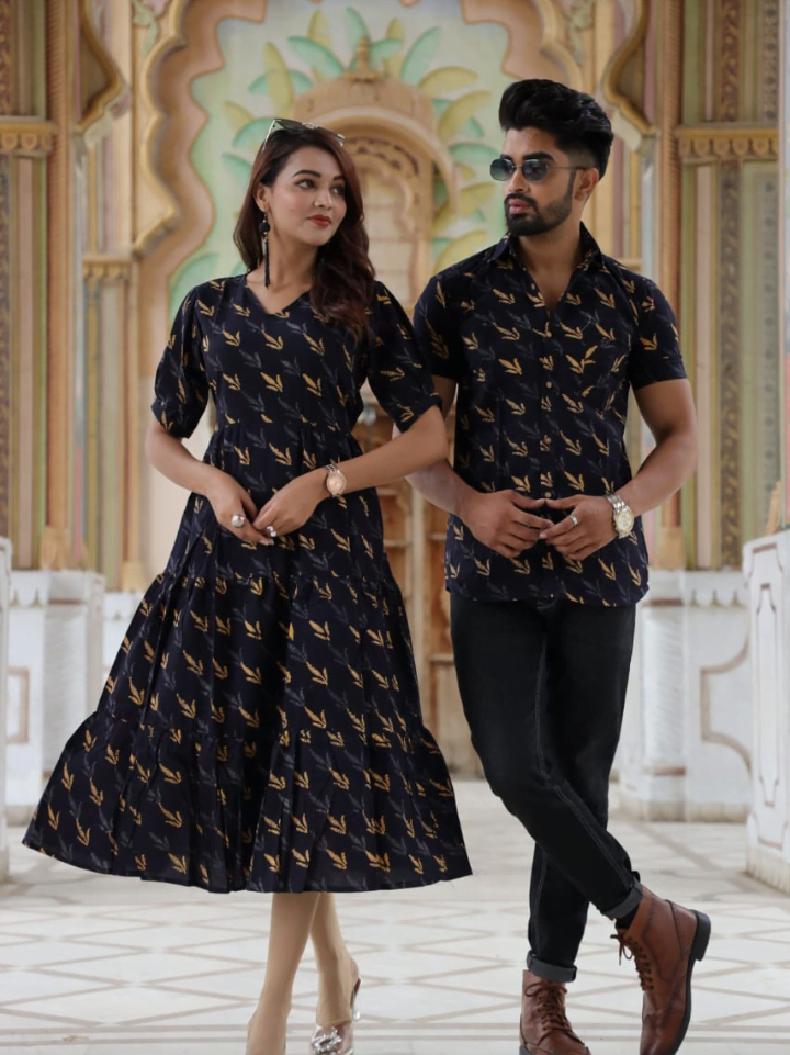 couple matching outfits for engagement