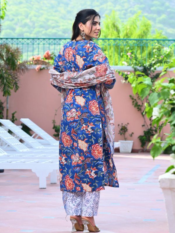 Designer Cotton Suits with Kota Dupatta