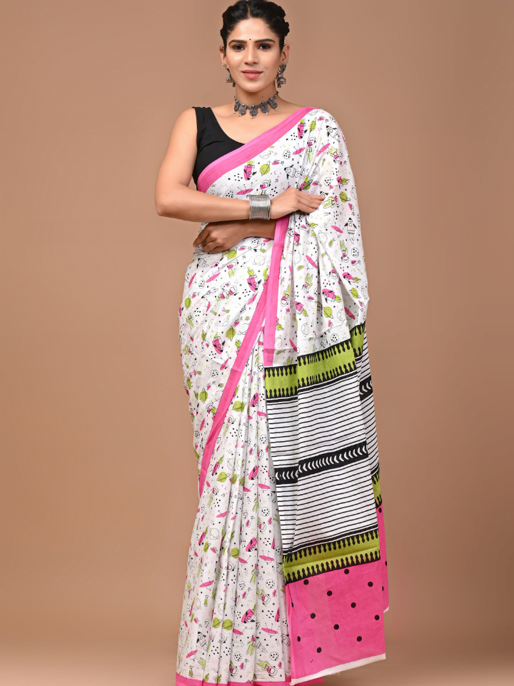 Trendy Cotton Sarees for Women