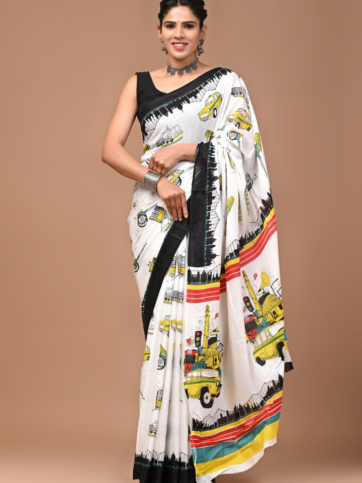 Cotton Mulmul Saree