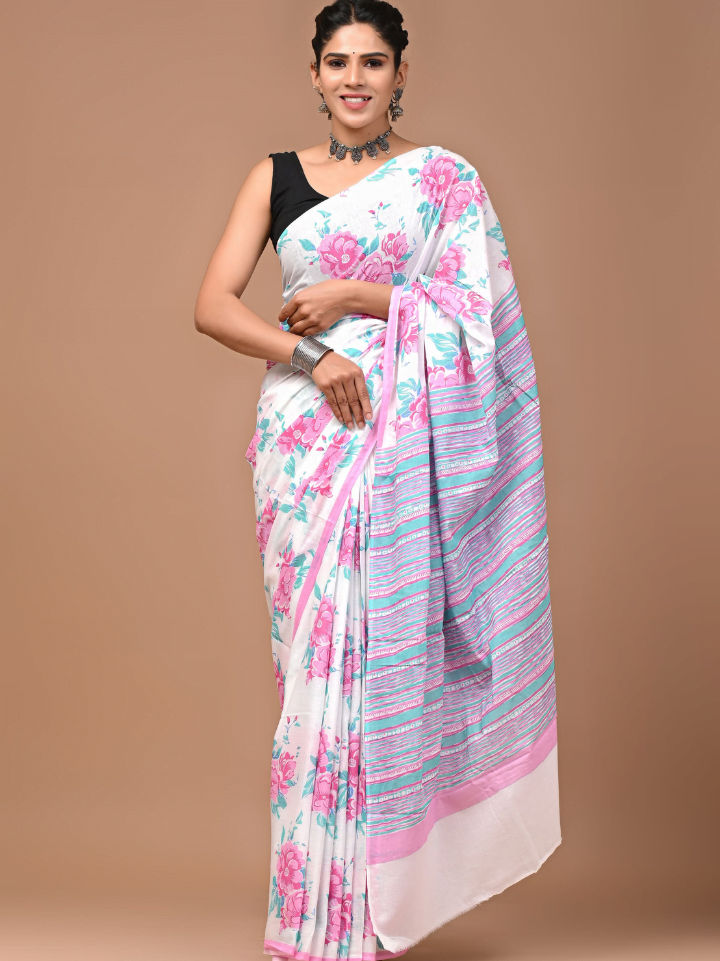 Cotton Mulmul Saree