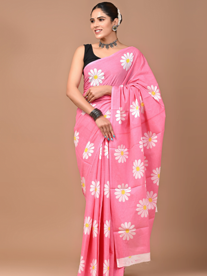 Cotton Mulmul Saree