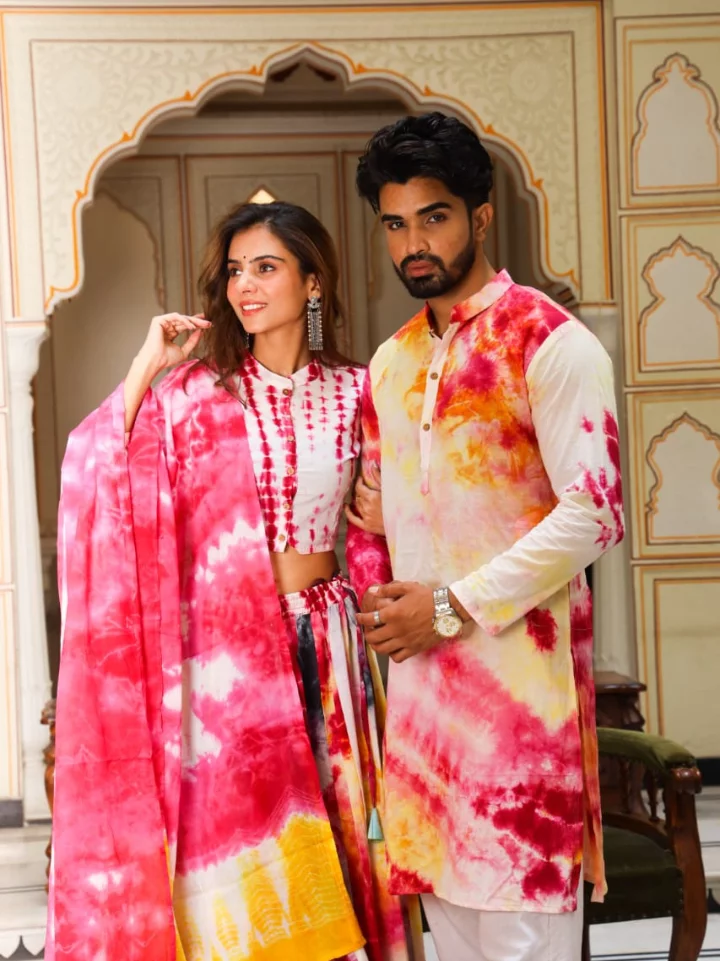 Designer Lehenga Choli & Matching Kurta