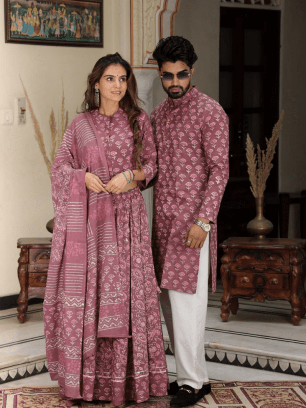 Couple Matching Lehenga & Kurta Set