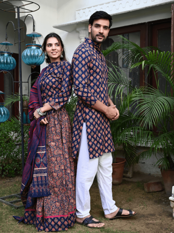 combination matching dress for couple