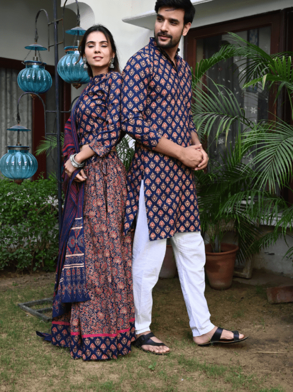 combination matching dress for couple