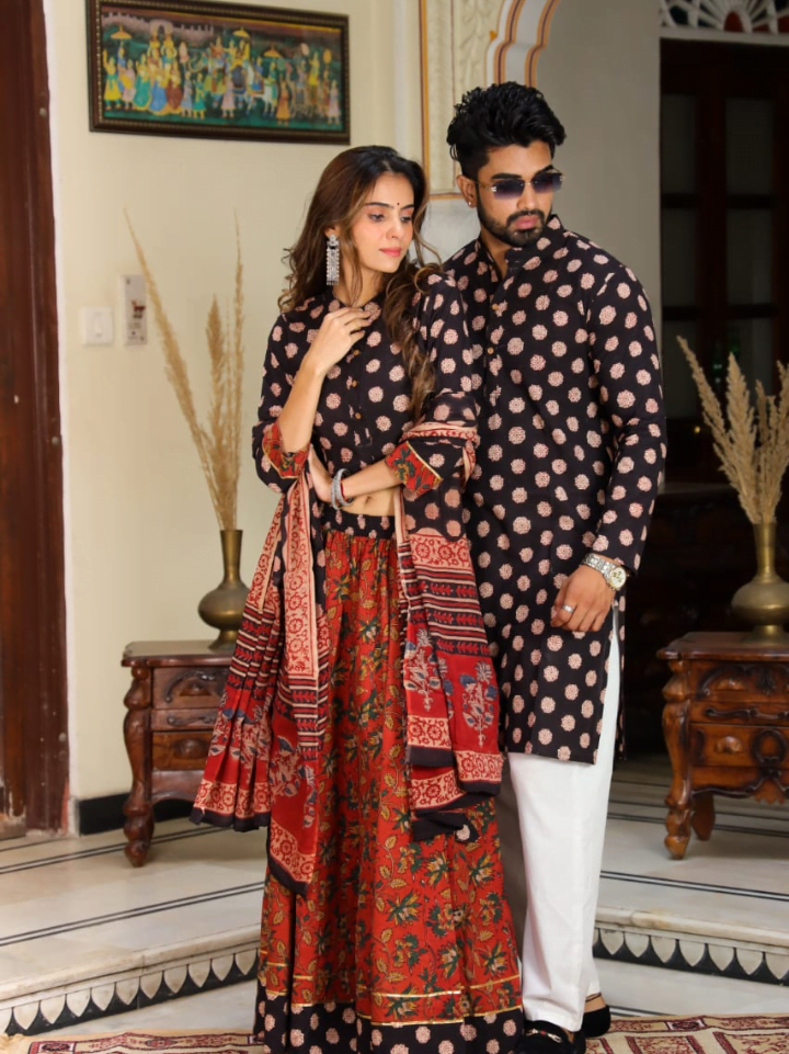 Matching Lehenga and Kurta Combo