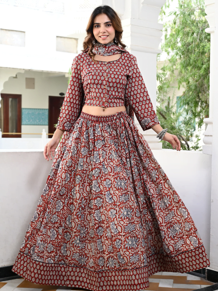 Printed Lehenga Choli