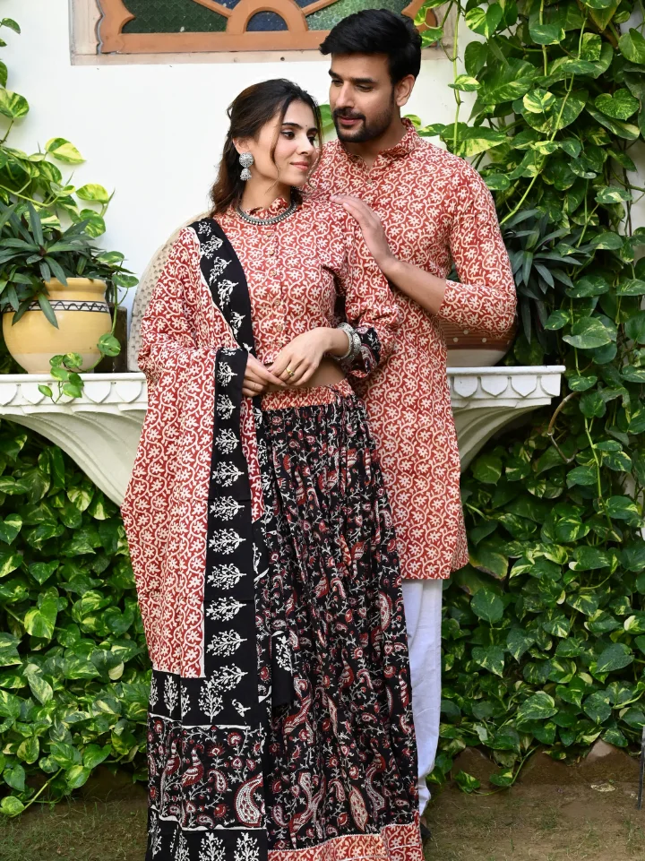 matching dress for couple for Indian wedding