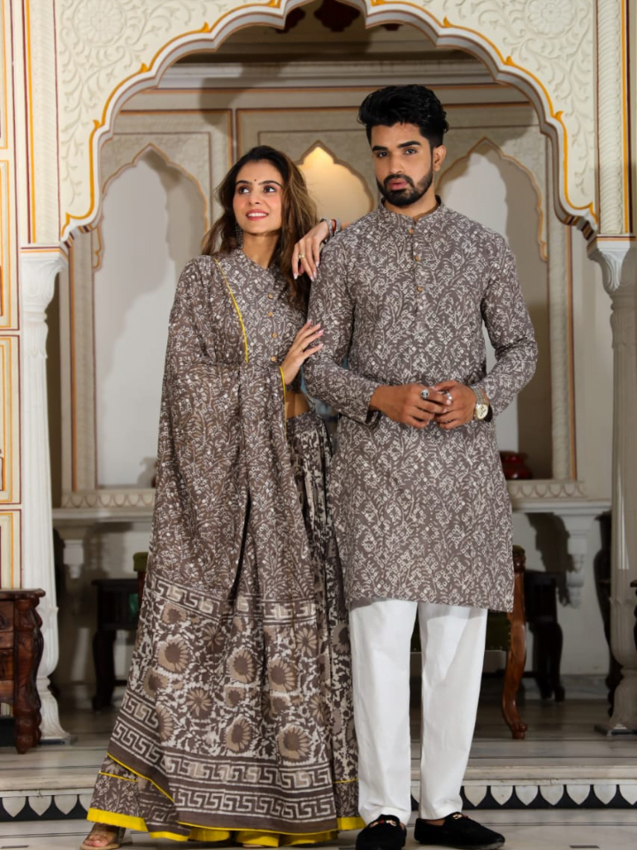 Couple Matching Lehenga & Kurta