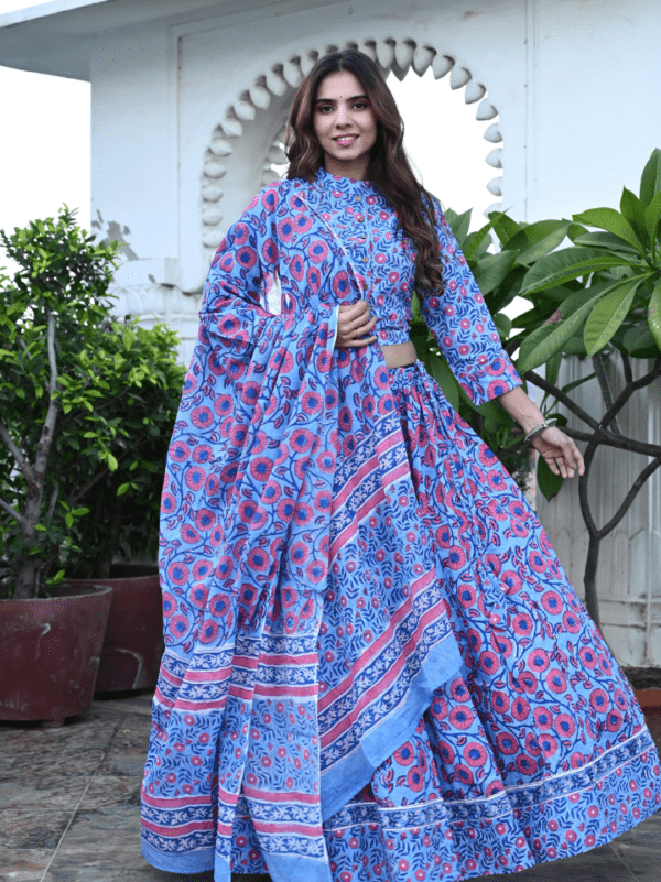 floral printed lehenga choli