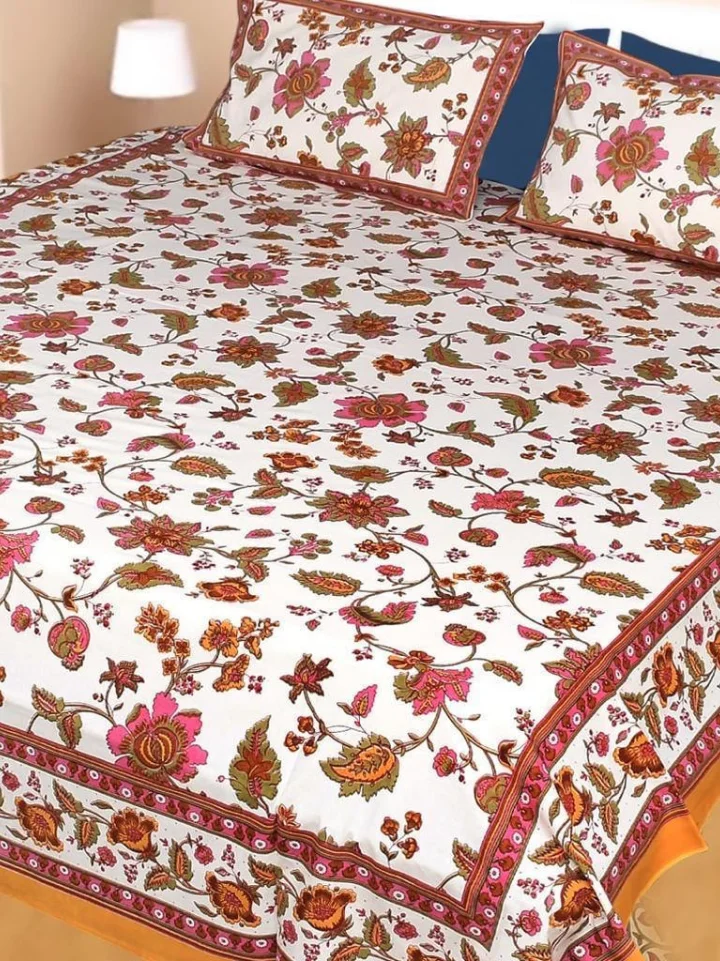 Block printed home furnishing textiles