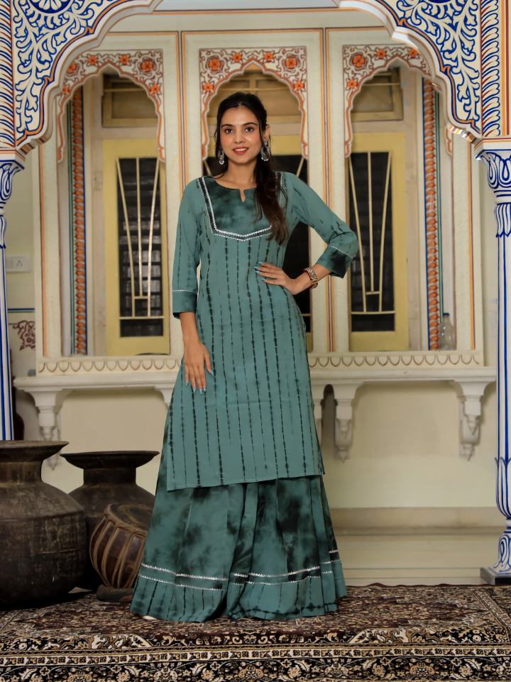 Designer Long Kurta & Skirt without Dupatta