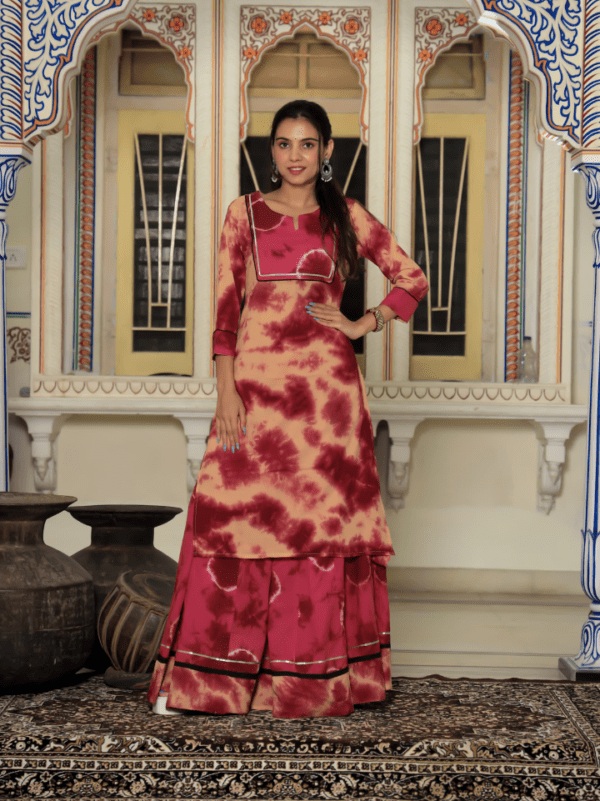 Designer Long Kurta & Skirt without Dupatta