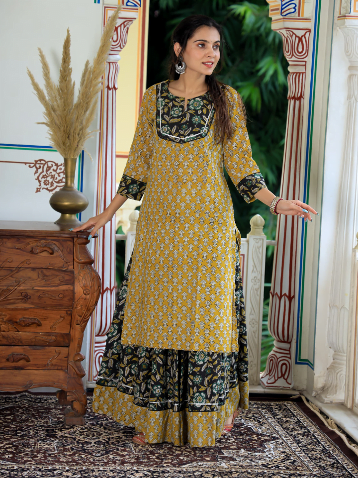 Designer Long Kurta & Skirt without Dupatta