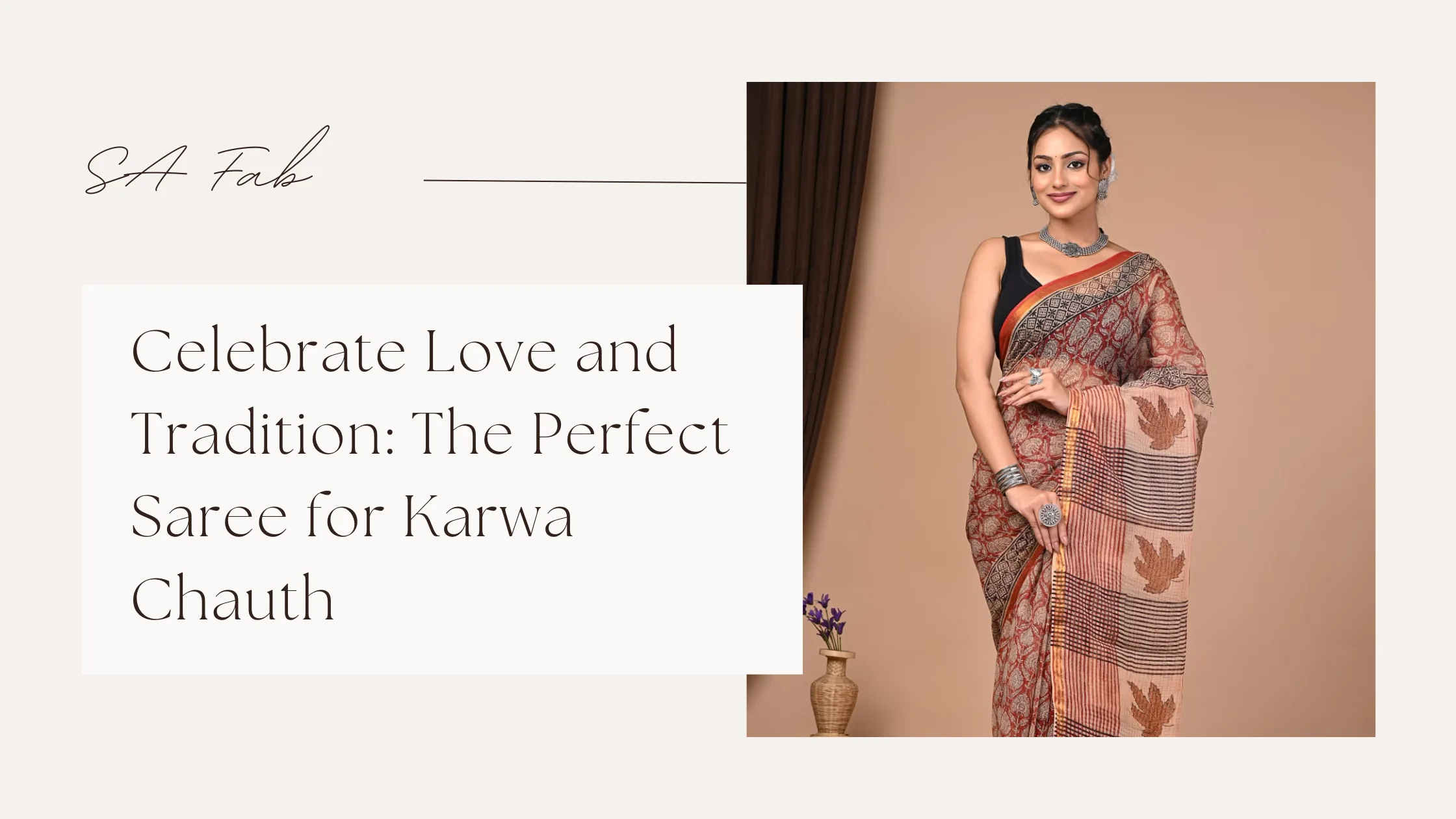 Saree for Karwa Chauth