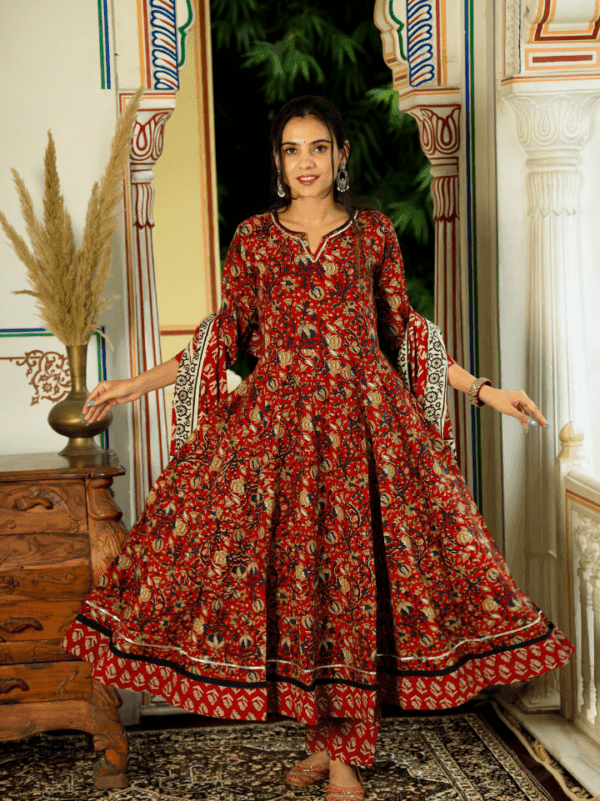 cotton anarkali kurti