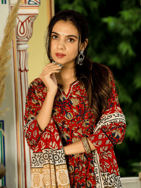 cotton anarkali kurti