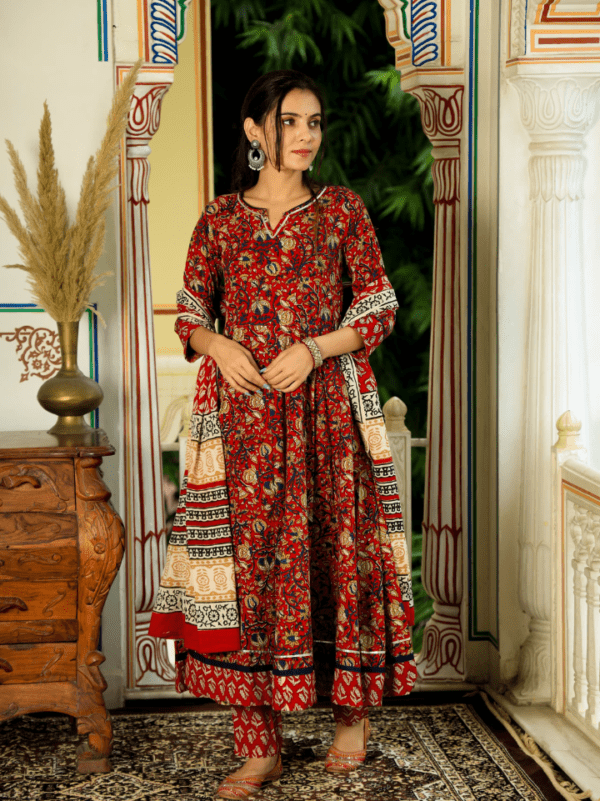 cotton anarkali kurti