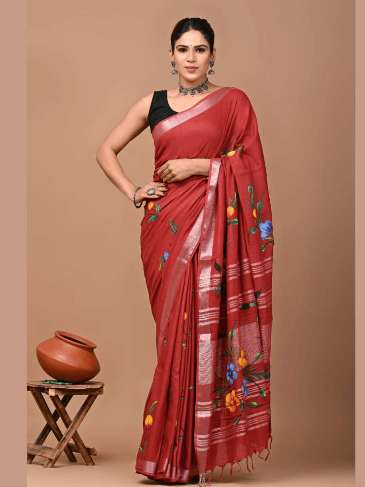 Linen Cotton Sarees
