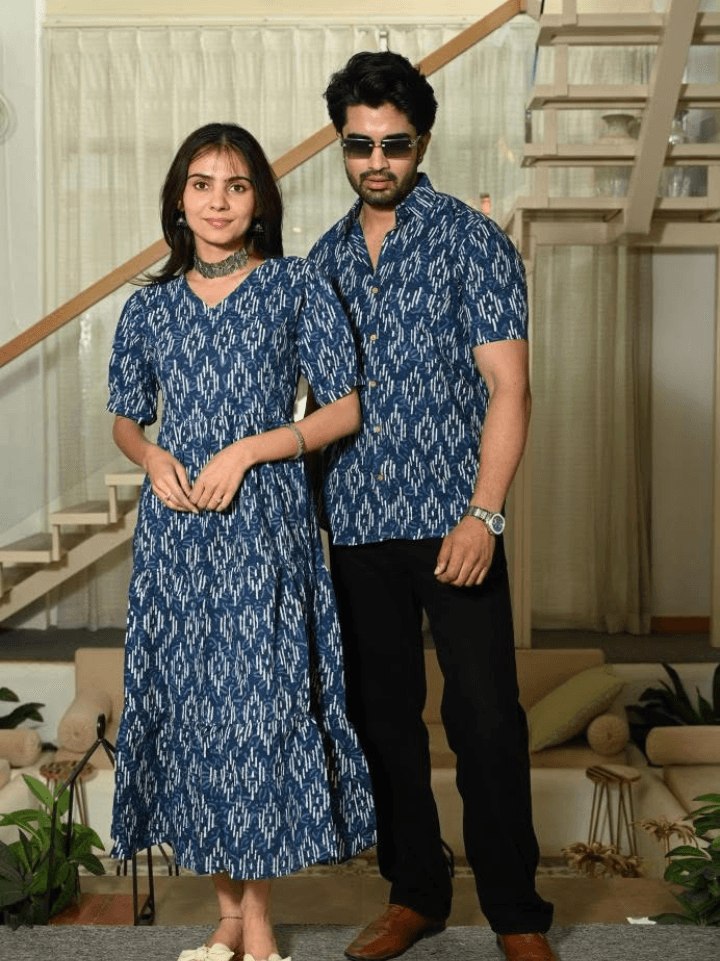 matching dress for couple indian